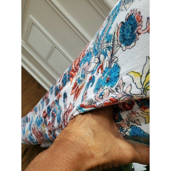 Annabelle Women's Multicolor Rayon Short Sleeve Deep V-Neck Maxi Dress Size S - Picture 6 of 12